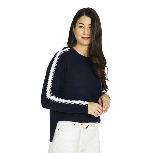 Jump Sleeve Stitch Pullover